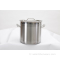 Stockpot en acier inoxydable de haute qualité